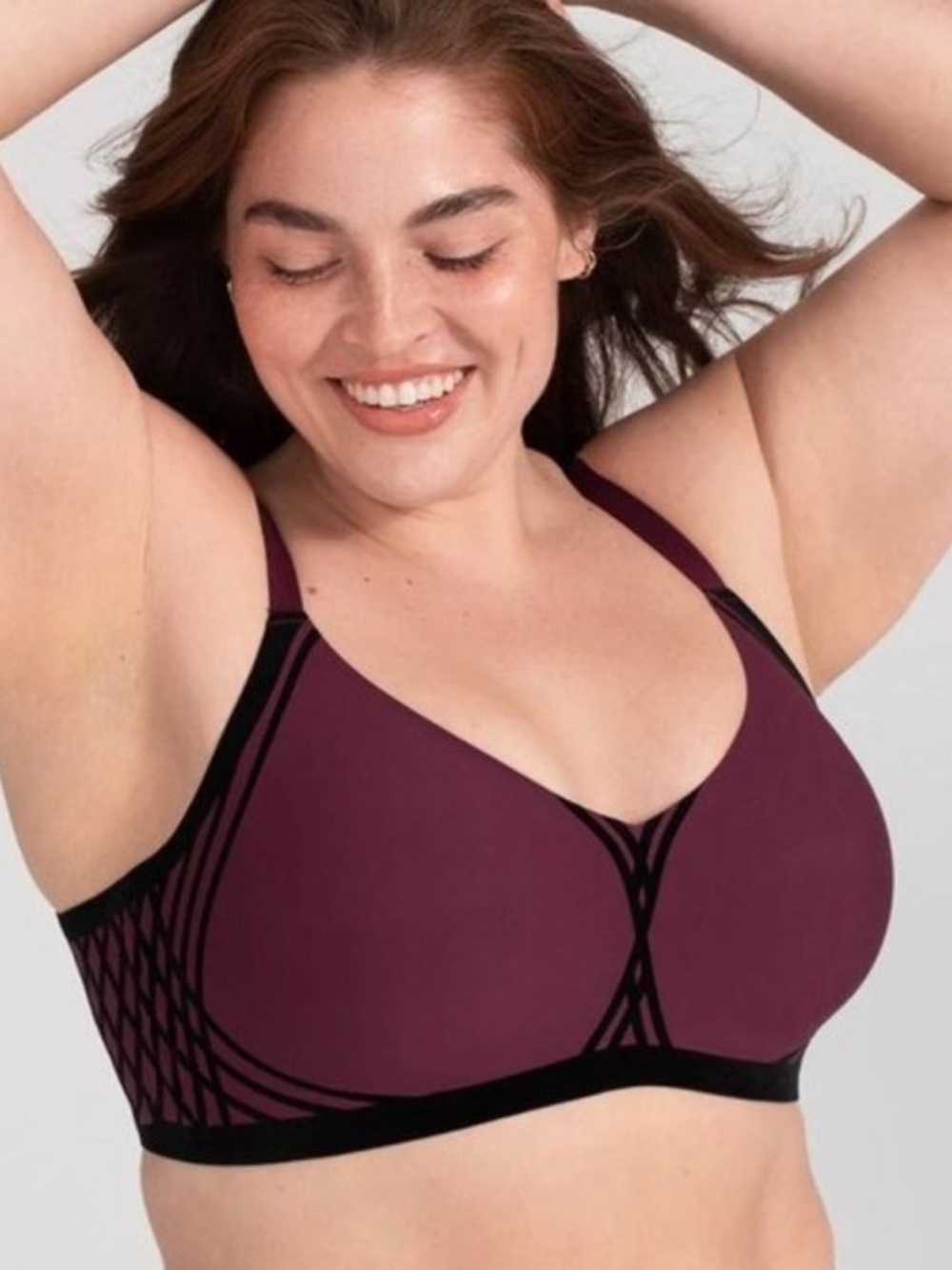Honeylove Silhouette Bra in Fig Size 3X